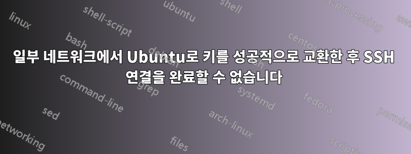 일부 네트워크에서 Ubuntu로 키를 성공적으로 교환한 후 SSH 연결을 완료할 수 없습니다