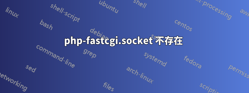 php-fastcgi.socket 不存在