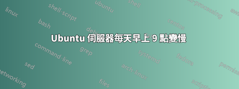 Ubuntu 伺服器每天早上 9 點變慢