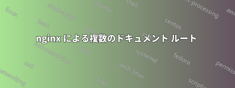 nginx による複数のドキュメント ルート