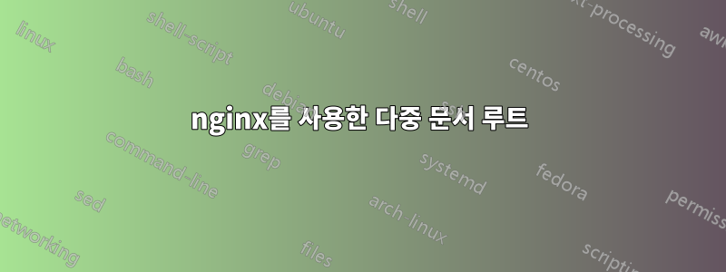 nginx를 사용한 다중 문서 루트