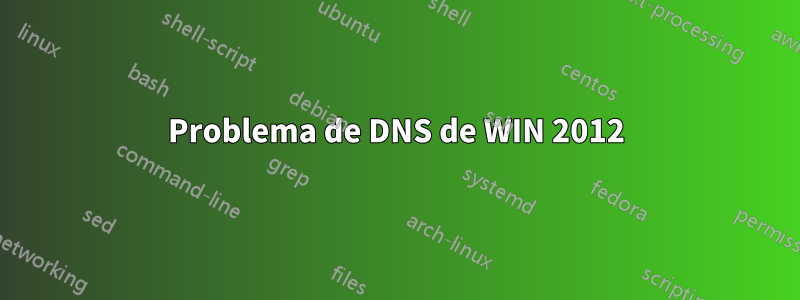 Problema de DNS de WIN 2012