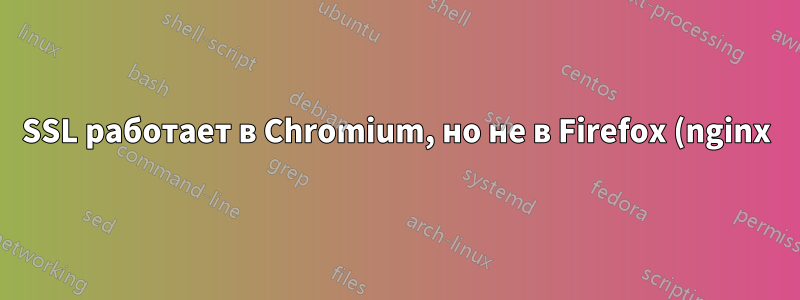 SSL работает в Chromium, но не в Firefox (nginx)