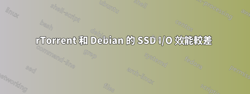 rTorrent 和 Debian 的 SSD I/O 效能較差