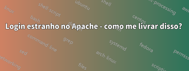 Login estranho no Apache - como me livrar disso? 