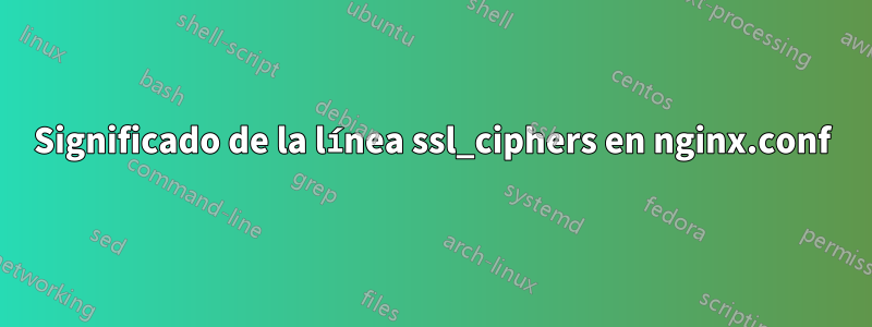 Significado de la línea ssl_ciphers en nginx.conf