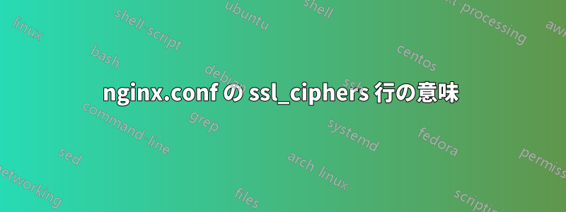 nginx.conf の ssl_ciphers 行の意味