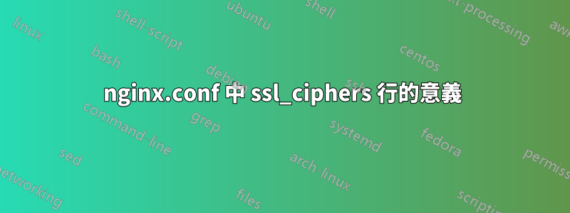 nginx.conf 中 ssl_ciphers 行的意義