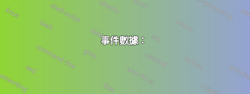 事件數據：