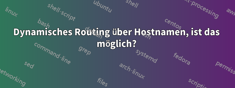 Dynamisches Routing über Hostnamen, ist das möglich?