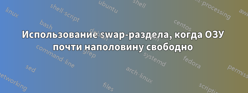 Использование swap-раздела, когда ОЗУ почти наполовину свободно