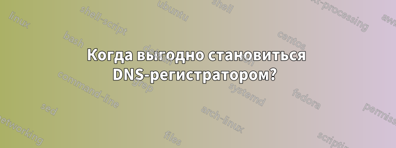 Когда выгодно становиться DNS-регистратором? 