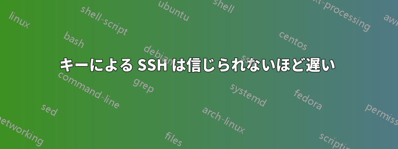 キーによる SSH は信じられないほど遅い