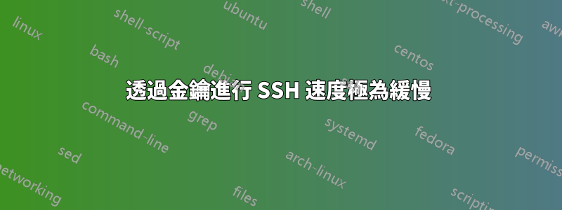 透過金鑰進行 SSH 速度極為緩慢