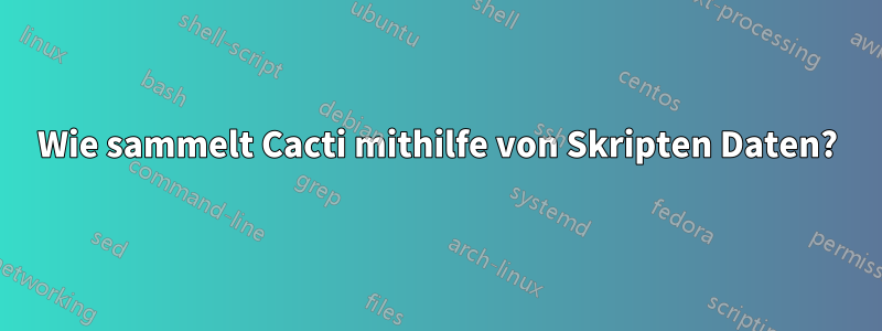 Wie sammelt Cacti mithilfe von Skripten Daten?