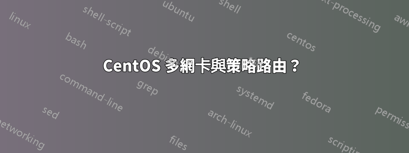 CentOS 多網卡與策略路由？