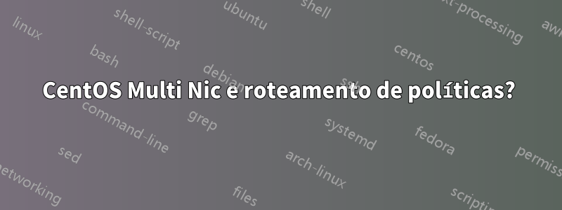 CentOS Multi Nic e roteamento de políticas?