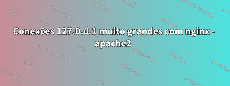 Conexões 127.0.0.1 muito grandes com nginx - apache2 