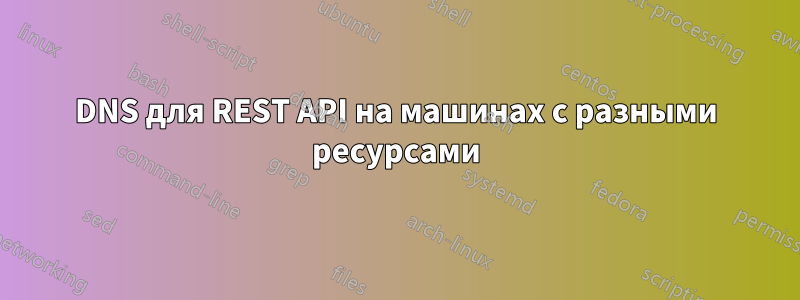 DNS для REST API на машинах с разными ресурсами