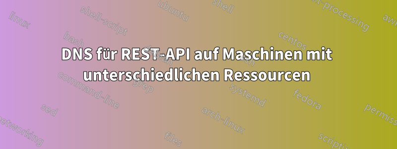 DNS für REST-API auf Maschinen mit unterschiedlichen Ressourcen