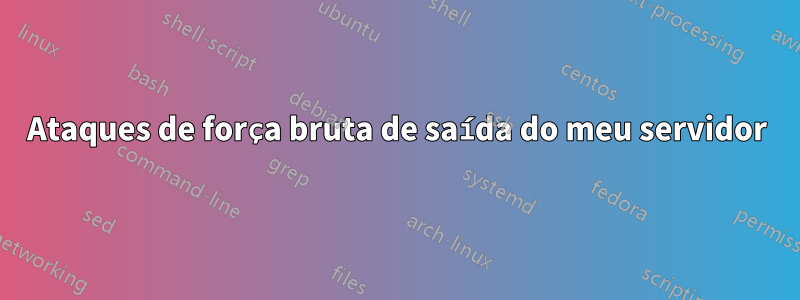 Ataques de força bruta de saída do meu servidor