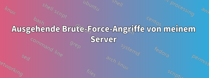 Ausgehende Brute-Force-Angriffe von meinem Server