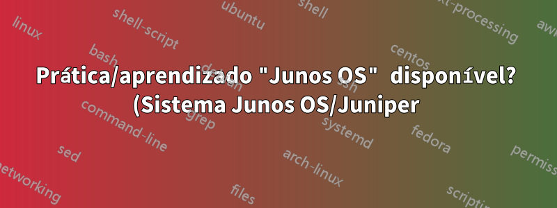 Prática/aprendizado "Junos OS" disponível? (Sistema Junos OS/Juniper)