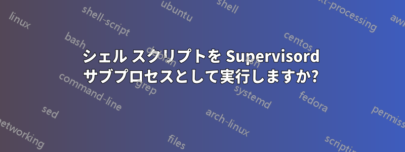 シェル スクリプトを Supervisord サブプロセスとして実行しますか?