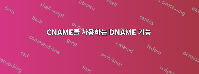 CNAME을 사용하는 DNAME 기능