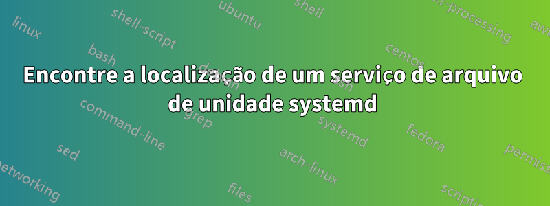 Encontre a localização de um serviço de arquivo de unidade systemd