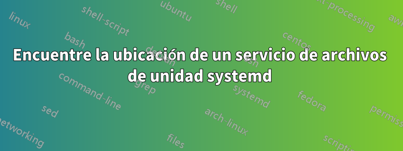 Encuentre la ubicación de un servicio de archivos de unidad systemd