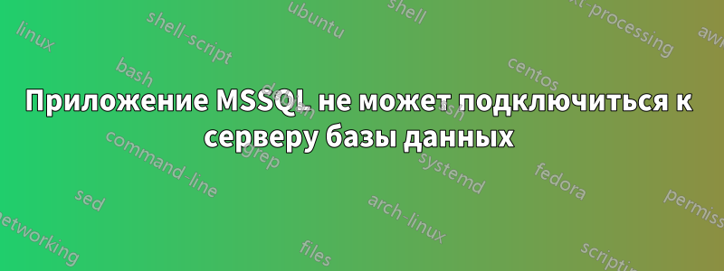 Приложение MSSQL не может подключиться к серверу базы данных