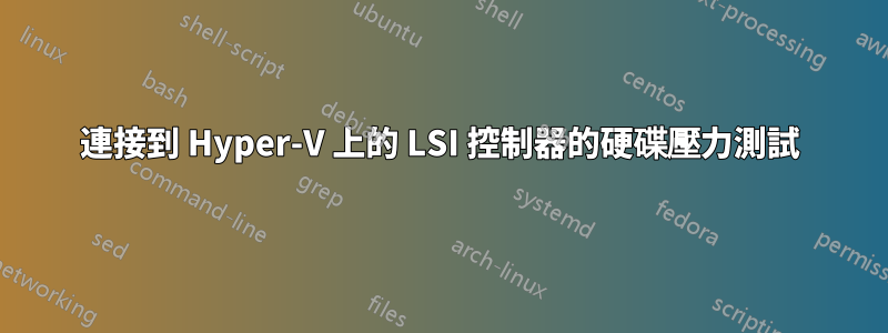 連接到 Hyper-V 上的 LSI 控制器的硬碟壓力測試