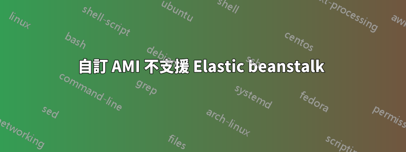 自訂 AMI 不支援 Elastic beanstalk