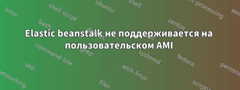 Elastic beanstalk не поддерживается на пользовательском AMI