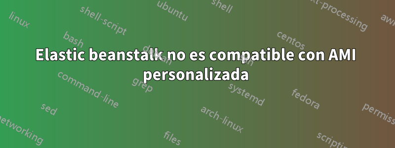 Elastic beanstalk no es compatible con AMI personalizada