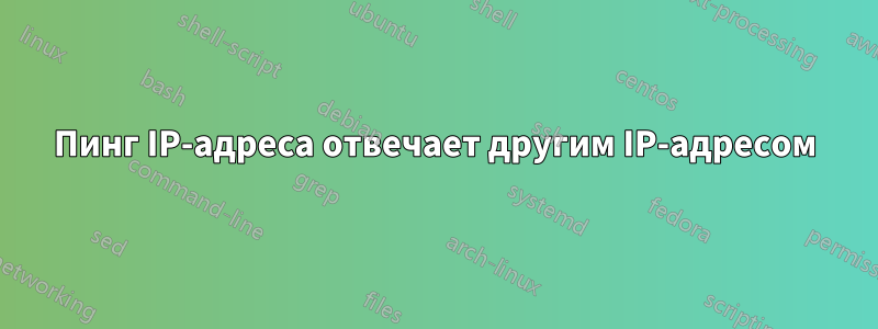 Пинг IP-адреса отвечает другим IP-адресом