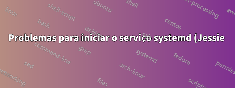Problemas para iniciar o serviço systemd (Jessie)