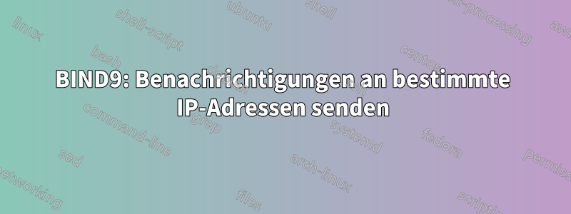 BIND9: Benachrichtigungen an bestimmte IP-Adressen senden