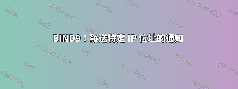 BIND9：發送特定 IP 位址的通知