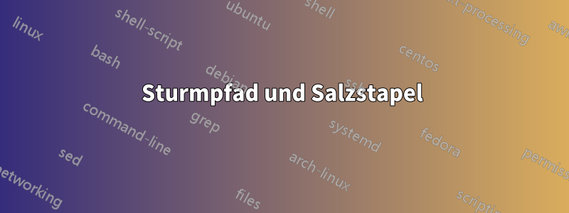 Sturmpfad und Salzstapel