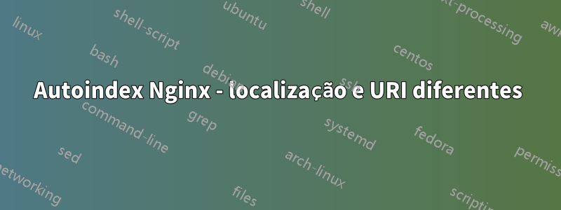 Autoindex Nginx - localização e URI diferentes