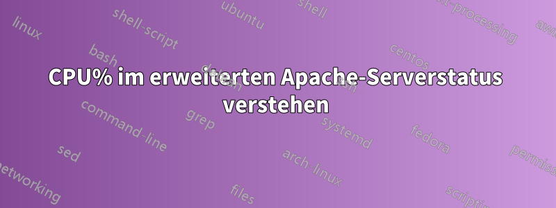 CPU% im erweiterten Apache-Serverstatus verstehen