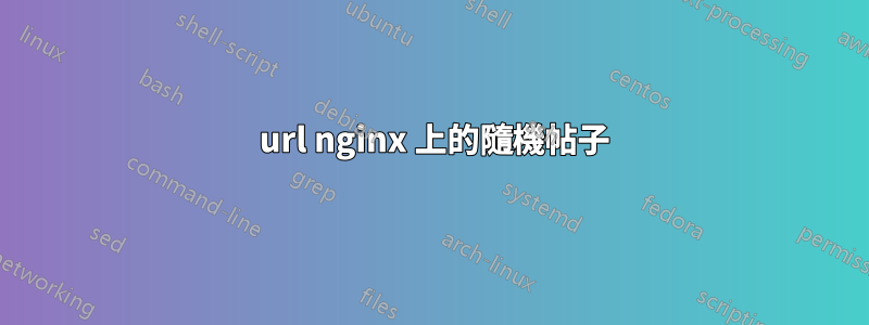 404 url​​ nginx 上的隨機帖子