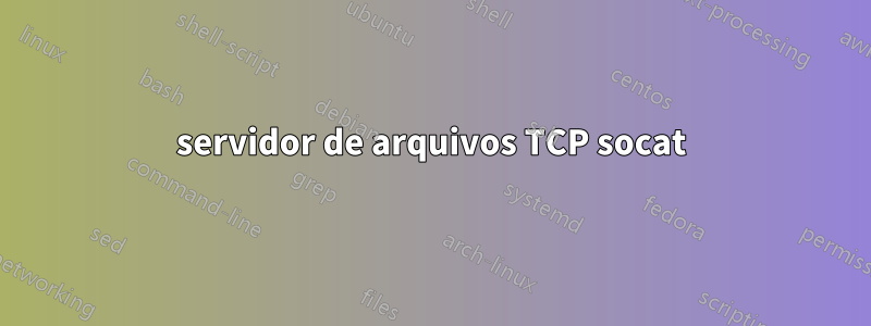 servidor de arquivos TCP socat