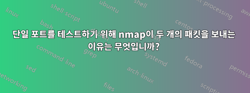 단일 포트를 테스트하기 위해 nmap이 두 개의 패킷을 보내는 이유는 무엇입니까?