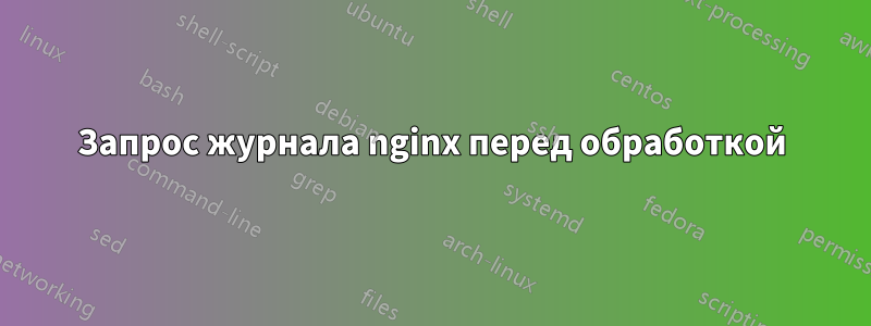 Запрос журнала nginx перед обработкой