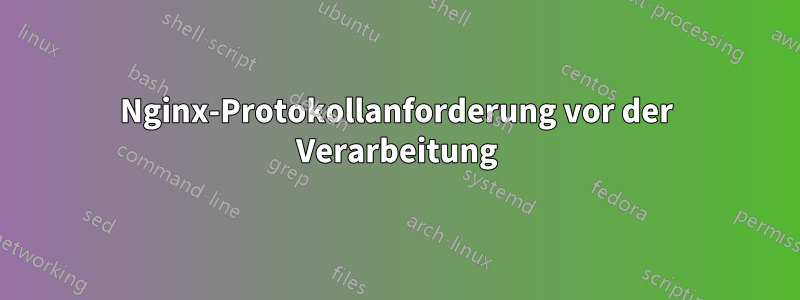 Nginx-Protokollanforderung vor der Verarbeitung