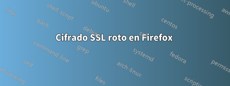 Cifrado SSL roto en Firefox