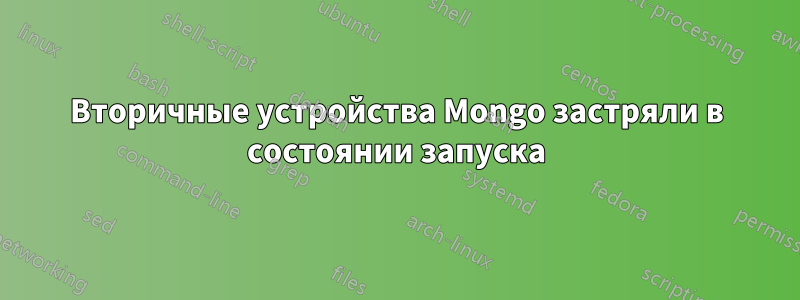 Вторичные устройства Mongo застряли в состоянии запуска